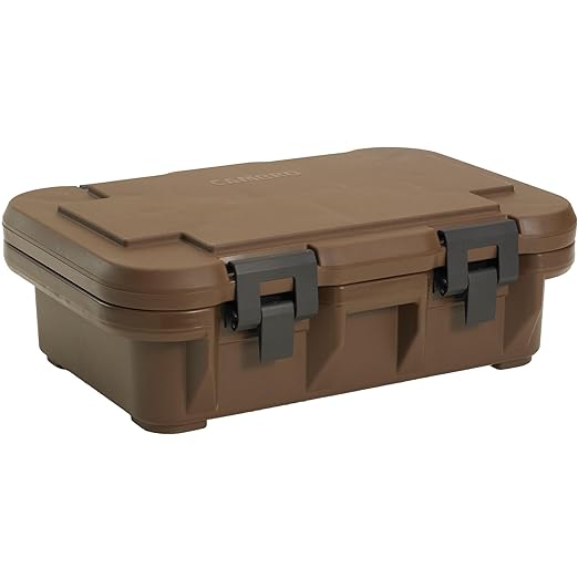 Cambro Insulated Food Pan Carrier - 4 Inch Deep Hotbox and Food Warmer for Catering &amp Transport - Top Load S-Series (Brown)