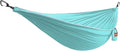 Grand Trunk TrunkTech Single Hammock | Lightweight Ripstop Nylon Camping &amp Travel Hammock 11 ft 500 lb Capacity Includes Carabiners | Aqua/Ice Gray