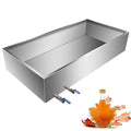 Maple Syrup Evaporator Pan 48x24x9.5 Inch Stainless Steel Syrup Evaporator Heavy Duty Maple Syrup Boiling Pan for Boiling Maple Syrup