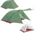 KAZOO 2／4 Person Camping Tent Outdoor Waterproof Family Large Tents 2/4 People Easy Setup Tent with Porch Double Layer | Outdoor Waterproof Family Large Tents Easy Setup