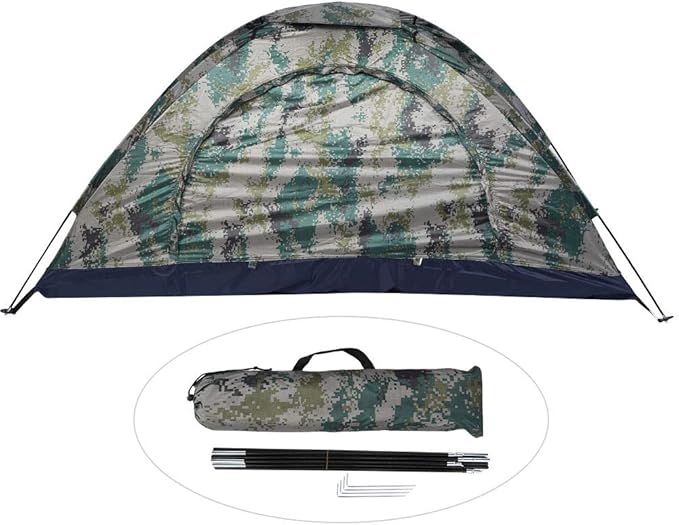 1 Person Lightweight Windproof Instant Backpacking Tent for Hiking Camping Fishing Climbing and Outdoor Adventures