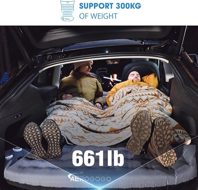 Tesla Model Y Mattress Self Inflating Camping Mattress with 5.5 Thickness One Click to Inflate/Deflate Built-in Pillow Backpack Size IP68 2 Person Tesla Model Y/Juniper Accessories 2025-2021