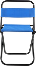 GANAZONO Foldable Outdoor Camping Chair Portable Fishing Stool Backrest Compact Lightweight Design for for Hiking Picnics and Beach Use