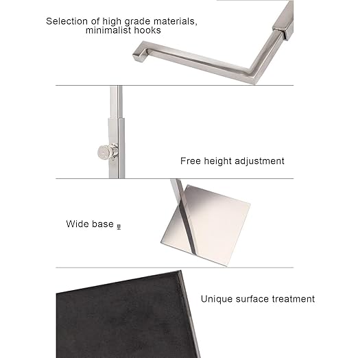 Bags Display Rack Stainless Steel Handbag Display Holder for Clothing Shops Shopping Malls Mirror - Stylish Multifunctional Design Durable Rust Easy Installation (Mirror Silver)