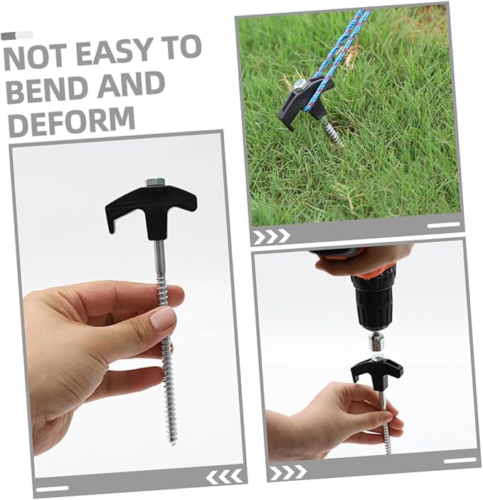 HANABASS 1Set Heavy Duty Tent Stakes for Camping Durable Lightweight Tent Pegs for Securing Tents Awnings and Canopies Reusable Ground Anchors for Outdoor Use