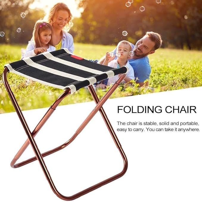 Camping Stool Folding Stool Aluminum Alloy Mazar Portable Barbecue Fishing Chair Camping Accessories Travel Mazar for Outdoor Hiking