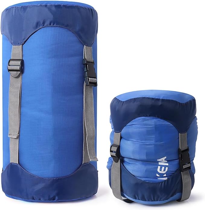 3pcs Compression Stuff Sack Set Lightweight Sleeping Bags Storage Compression Sack More 40% Storage for Camping Hiking Space Saving Gear for Camping Traveling Backpacking(6L+15L+25L)