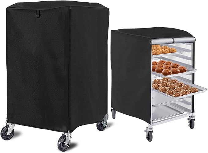 Grehge n Pan Rack Cover 23x28x32in High Density Waterproof and Dustproof Bread Rack Cover Bakery Single Rack Covers.