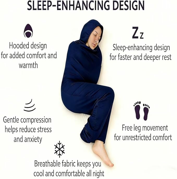 Adult Head-Mounted Sleeping Bags Wearable Sleep pod Blanket and Family Camping Sleeping Bag Create a Comfortable Relaxing and Breathable Environment for Sleep