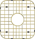 Kitchen Sink Grid Gold Sink Protector Stainless Steel Sink Grid with Center Drain 13.7L X 11.6W Sink Bottom Grid for Sink Bowl