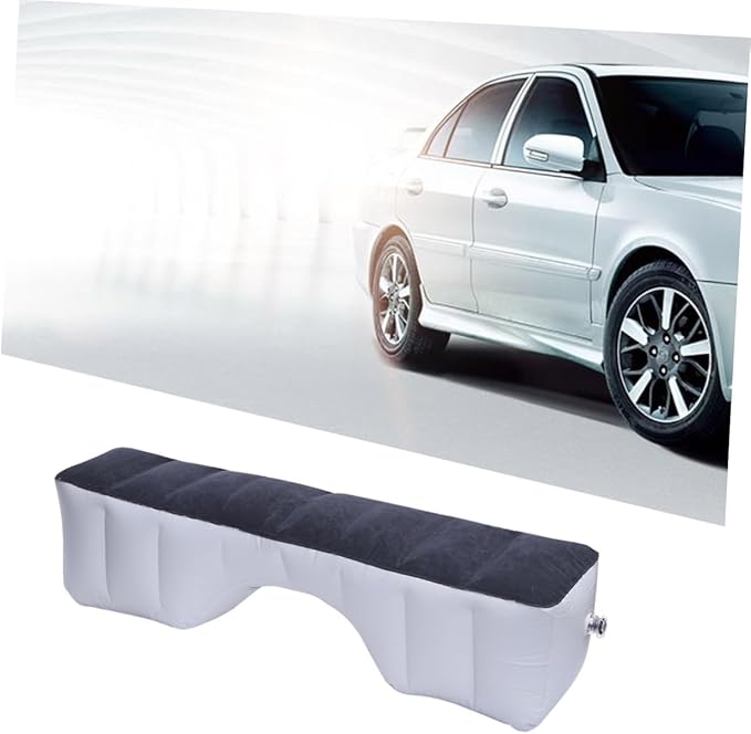 Inflatable Air Bed Car Travel Mattress Lightweight Portable Camping Air Couch for Car Models Comfortable Material Easy to Clean Random Color