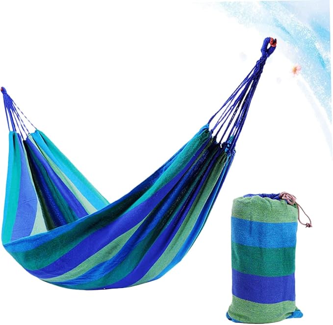 Hammock Tree Straps Included Fashion Canvas Hammocks for People Outdoor Camping Swing Bed Bag
