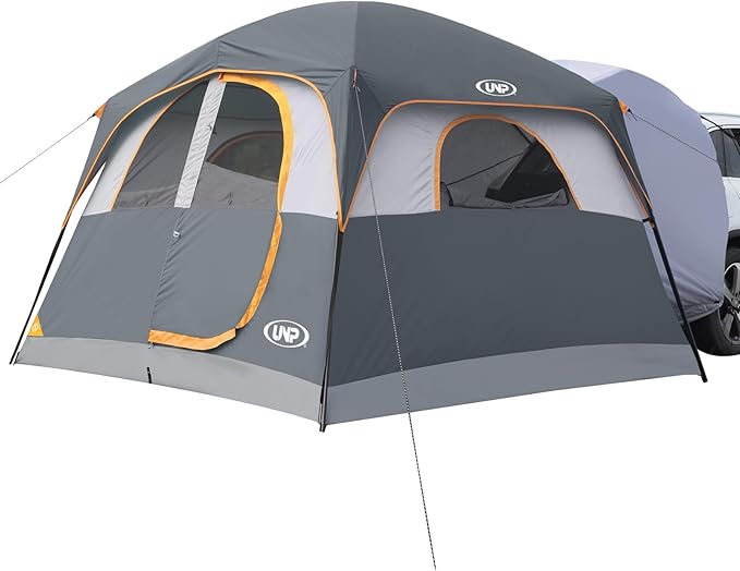 UNP SUV Tent for Camping 6-Person SUV Tailgate Tent - Easy Set Up with Rainfly 10'x9'x78in(H)