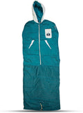 Thermotuff Wearable Sleeping Bag with Dual Hoodie Zippered Arm Holes Pockets &amp Adjustable Drawstring - Ideal for Camping Cold Weather Hiking and Stadium Sak Blanket