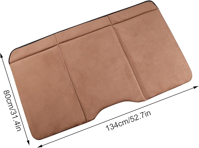 Generic Car Travel Camping Back Seat Sleeping Mattress Double-Sided Non-Inflatable Foldable Design Suitable for Most Cars Restful Sleep on The Go