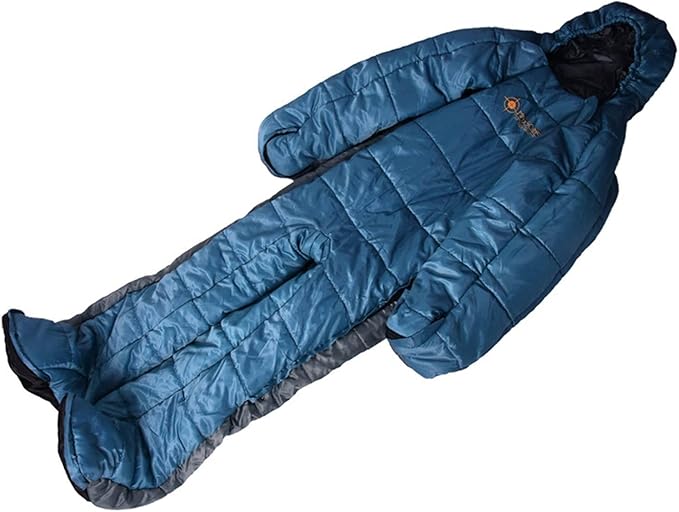 Wearable Sleeping Bag - Ultralightes Thermal Shell Windproof Cold Protection Human Cocoons Night | Mountain Basecamp Sleep Shelter Stop Alpine Snow Treks Rest Spot Use for Hiking Camping Climbing