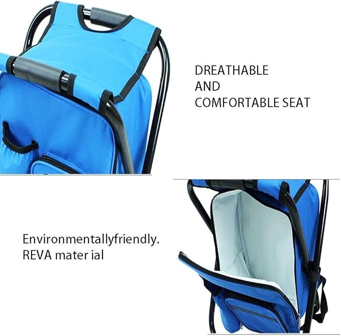 Ultralight Folding Camping Chair Portable Heavy Duty Outdoor Fishing Chair Compact &amp Stable for Beach Festival and Outdoor Activities – 100kg Capacity