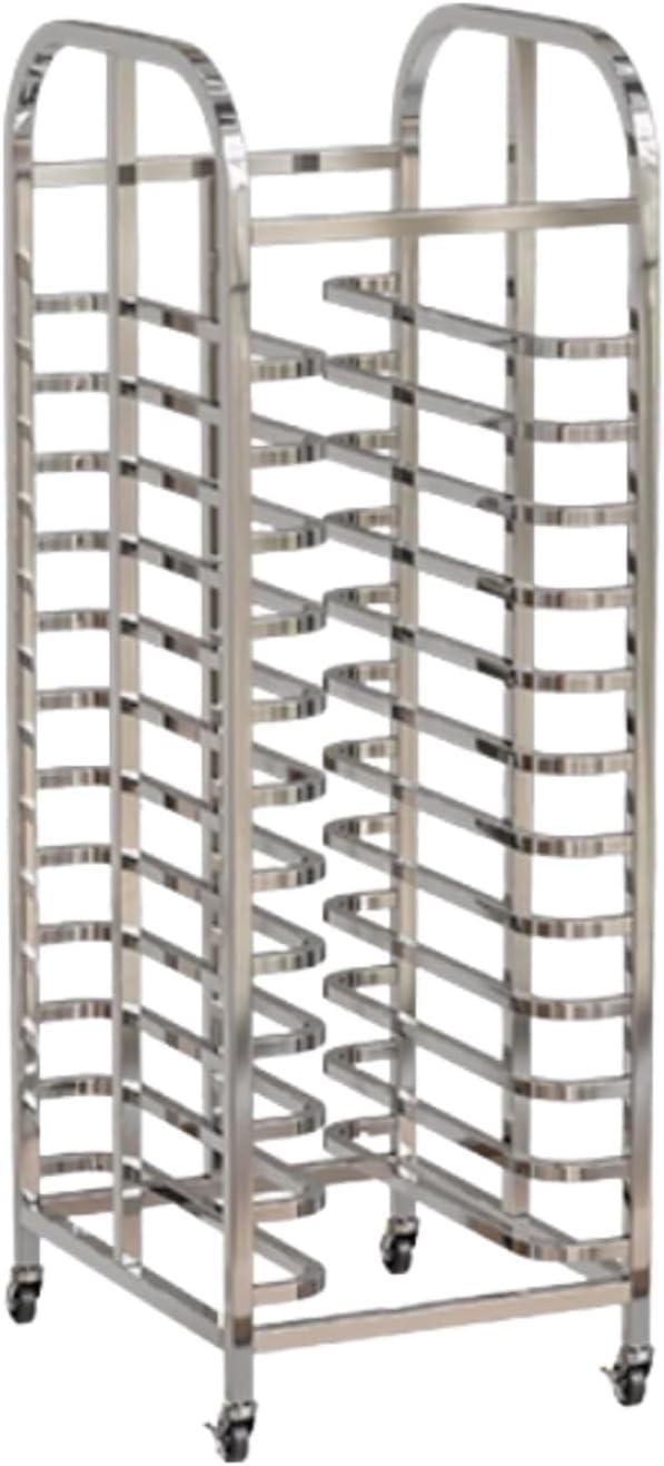Quick Rack for Baking PansHeavy-Duty Bakery Rack with Casters - 12-Tier Speed Rack for Bread Pans Cooking &amp Baking Sheets - Ideal for Restaurants Bakeries &amp Food Service (149x60x46cm)