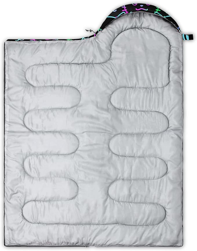 BailiPromise Camping Sleeping Bags3 Season Warm &amp Cool WeatherLightweightWaterproof Sleeping Bags for Adults &amp KidsTravelingand OutdoorsCamping Gear Equipment