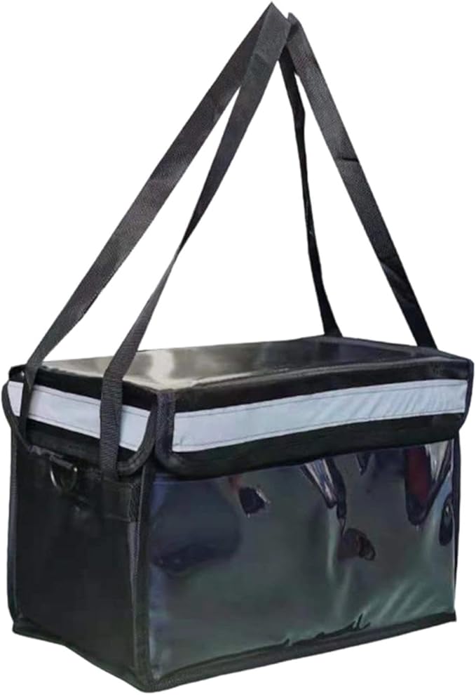 Insulated Food Delivery Bag Sturdy with Bottom Support for Shopping Outdoor