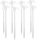 UPKOCH 8pcs Glow-in-The-Dark Aluminum Tent Stakes Heavy Duty Camping Stakes with Windproof Ropes for Outdoor Tents and Tarps