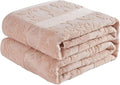 Towel Blanket Terry Cloth Blankets 60x80 - Couch Bed Cloth Fluffy Sofa Towel Duvet Blanket for Camping Picnic Beach Bedroom Birthday Gifts for Women Friends Tan Twin Size