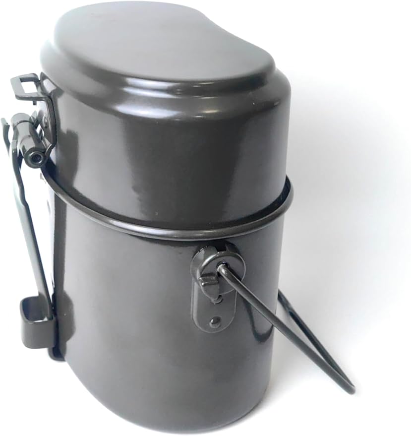 PLAA Type 78 Military Style Alumilum Alloy Mess Kit Survival Cookware Set Equipment for Camping 3 in 1