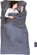 100% Silk Sleep Sack with Zippers on 3 Sides 87”x43” Large Sleeping Liners for Hotels Travel &amp Camping Multifunctional Travel Sheets (Unzipped:87”x87”) for Adults Lightweight All Seasons