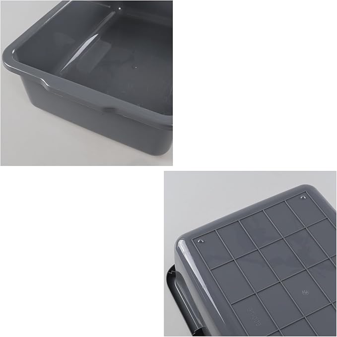 34 L Plastic Bus Tubs Commercial Large Bus Box 4 Packs