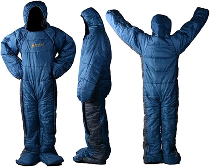 Wearable Sleeping Bag - Ultralightes Thermal Shell Windproof Cold Protection Human Cocoons Night | Mountain Basecamp Sleep Shelter Stop Alpine Snow Treks Rest Spot Use for Hiking Camping Climbing