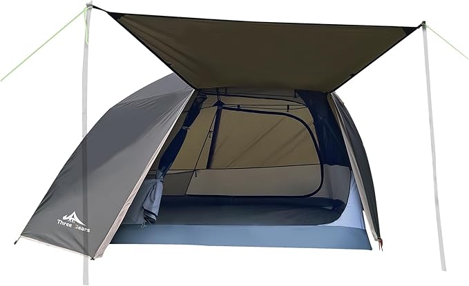 ThreeBears 2-Person Camping Tent Waterproof &amp Windproof Lightweight Backpacking Tent for Hiking Camping Mountaineering &amp Travel - Durable &amp Easy Setup
