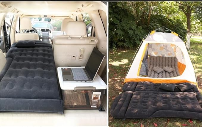 Car Mattress for Subaru Forester VI 2024 2025 2026 Portable Multifunctiona Outdoor Travel Nflatable Bed with Air Pump and Storage Bag AccessoriesBlue