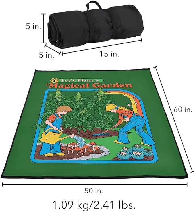 LOGOVISION Steven Rhodes Magical Garden Outdoor Blanket for Picnic Beach Camping Park Tailgate 50x60