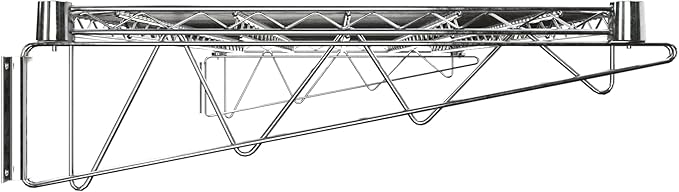 24 x 48 Chrome Wire Wall Mount Shelf