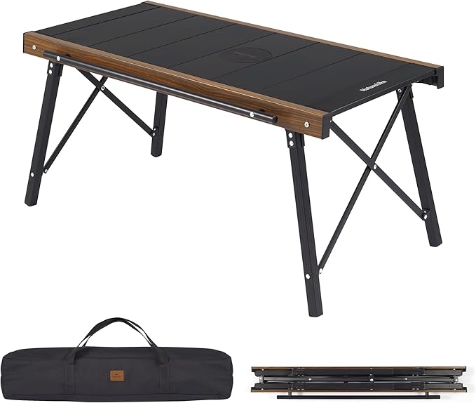 Naturehike Folding IGT Camping Table Portable IGT Cook System Ultralight Aluminum Camp Table for Outdoor Picnic Car RV Trip Patio Backyard BBQ