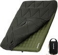 KingCamp Gorgeous Double 6.7 Camping Mattress with Washable Foam Cover Extra-Thick Full Size Inflable Mattress with Pump Sack Portable Double Mattress for Camp Outdoor Tent Car &amp Guest