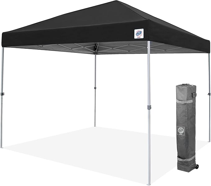 E-Z UP Patriot ONE-UP Technology Shelter 10' x 10' Black (PTSBK10)