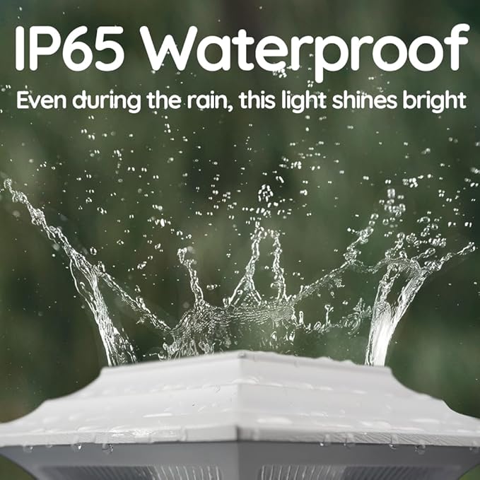 Ceybo Solar LED Post Cap Light 2-Pack Weather-Resistant Outdoor Deck &amp Fence Accent