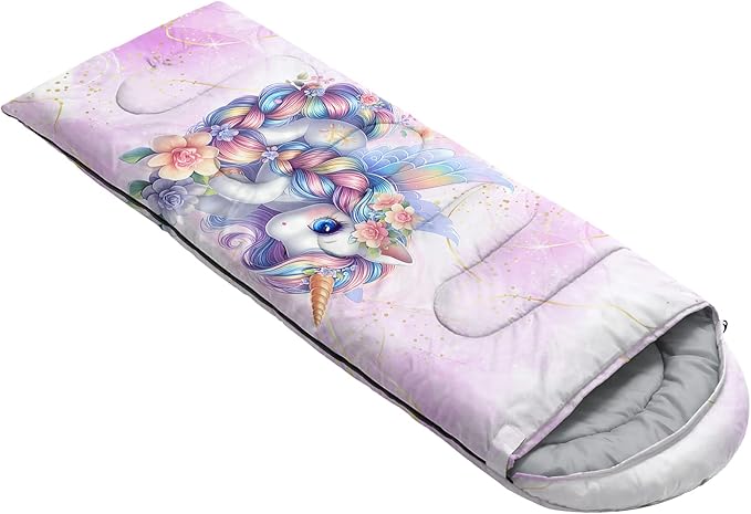 Ocean Themed Sea Turtle Sleeping Bag for Kids Boys GirlsLightweight Warm Cold Weather BackpackingWaterproof Compact Sleeping Bag with Compression Sack for Hiking Camping Outdoor.