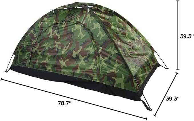 Camping Tent Lightweight Compact Easy Setup Durable Weather- Backpacking Tent Single Person for Hikers Backpackers Outdoor Enthusiasts Summer Camping Trips Weekend Adventures