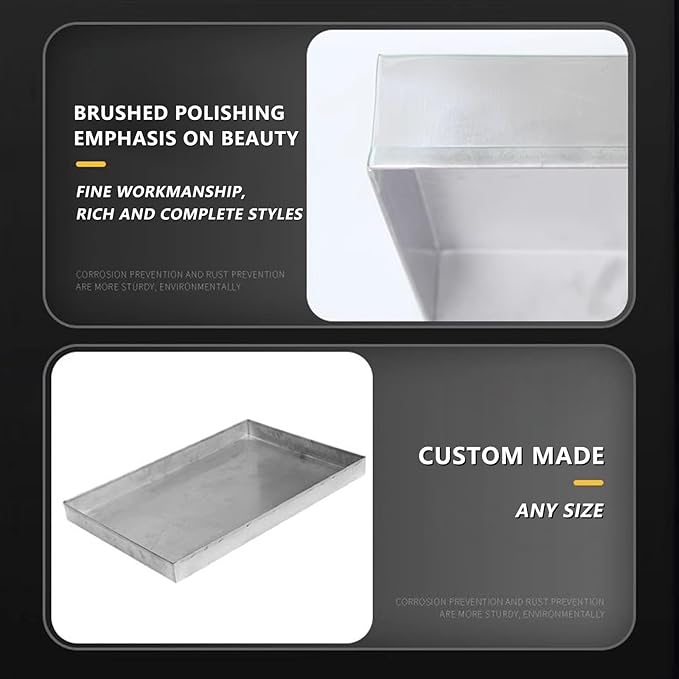 Durable Condensate Drain Pan for Air Conditioners &amp Water Heaters – Perfect Size Drip Tray for Under Sink &amp HVAC Systems – Prevents Water Damage Easy to Clean90x10cm(36x4in)