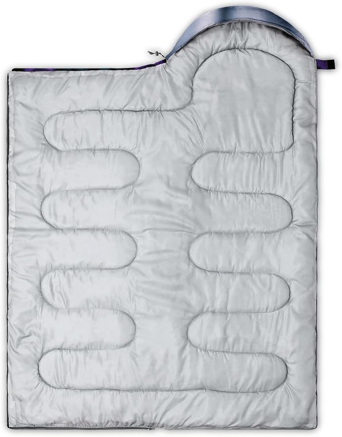 QOOMO Camping Sleeping Bags3 Season Warm &amp Cool WeatherLightweightWaterproof Sleeping Bags for Adults &amp KidsTravelingand OutdoorsCamping Gear Equipment