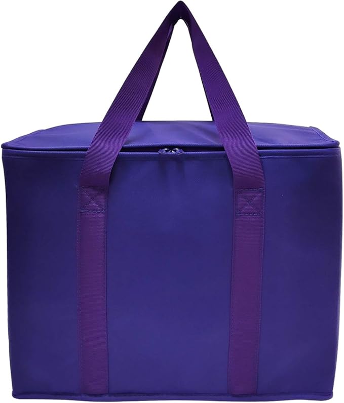Yalin Set of 2 Large Insulated Collapsible Cooler Bags with Durable Dual Zipper ClosureReusable Grocery Shopping Bags Keep Food Hot or ColdIdeal for InstacartGrocery Transport