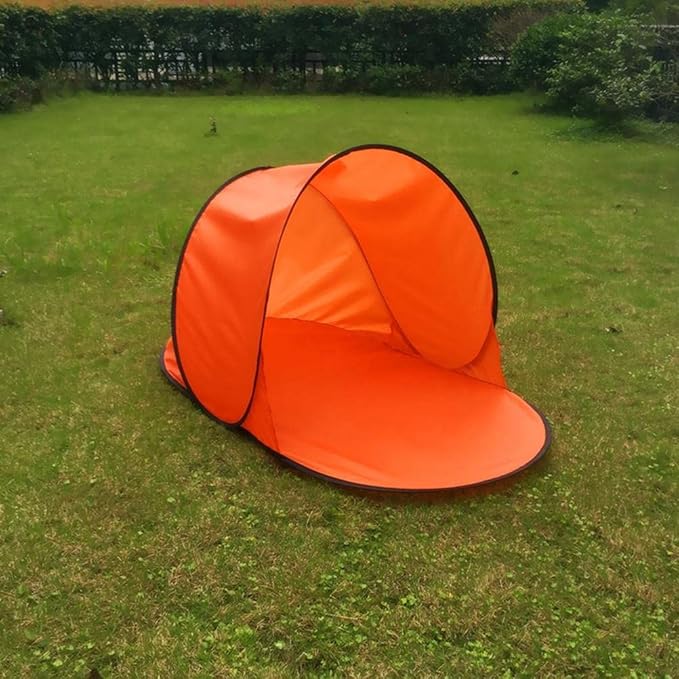 Up Beach Tent Portable Outdoor Beach Shade Tent UPF 50 Beach Shelter Easy Setup Windproof Waterproof Beach Canopy Beach Shell Sun Beach Tent Sun Shelter (B)