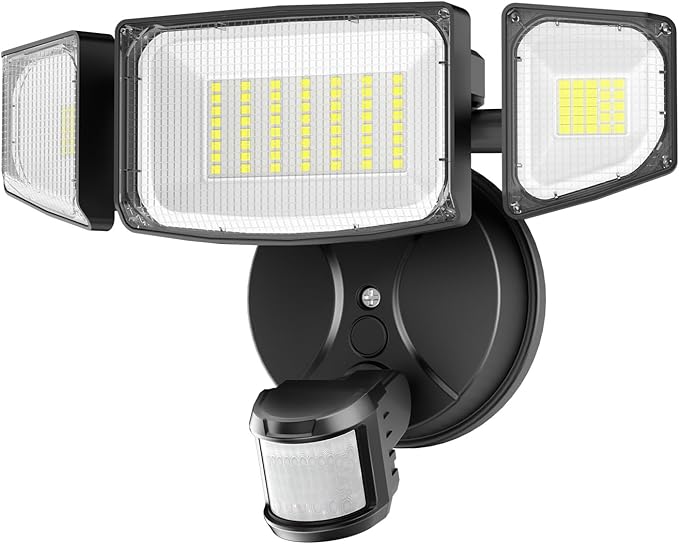 iMaihom 65W LED Security Lights Motion Sensor Outdoor Dusk to Dawn Flood Lighting 6500LM Motion Detected Floodlights for Outside IP65 Waterproof Motion Lights for GarageYard (Hardwired)