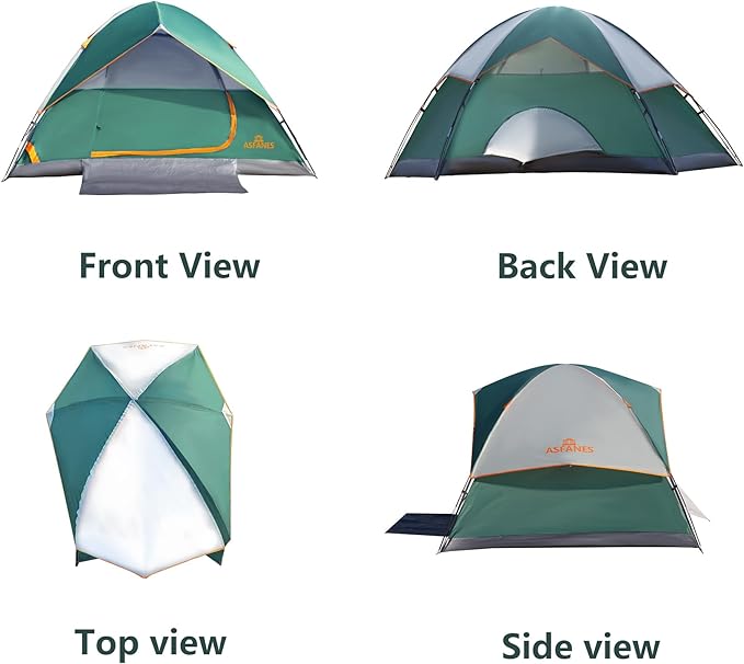 2-12 Person Tents for Camping Waterproof Backpack Double Layer Tents Perfect Picnics Fishing and Backyard Camping