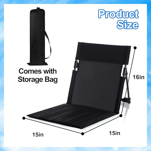 2 Pack Foldable Seat for Poolside Chairs Portable Outdoor Poolside Chairs for Edge of Pool Beach Chair SwimmingPool Accessories Pool Seats for EdgeBeach Camping Picnic Lawn Accessories-Black