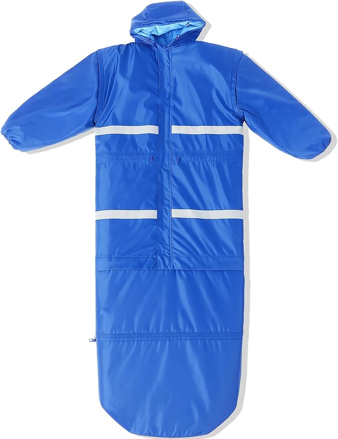 Macarrie Wearable Sleeping Bag with Dual HoodieLongsleevesPockets and Adjustable DrawstringIdeal for Camping Cold Weather Hiking BlanketShelter