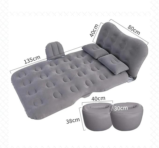 Camping Inflatable Mattress Car Inflatable Mattress Car Back Seat Sleeping Mat SUV Universal Mattress Portable Travel Air Mattress (Pig)