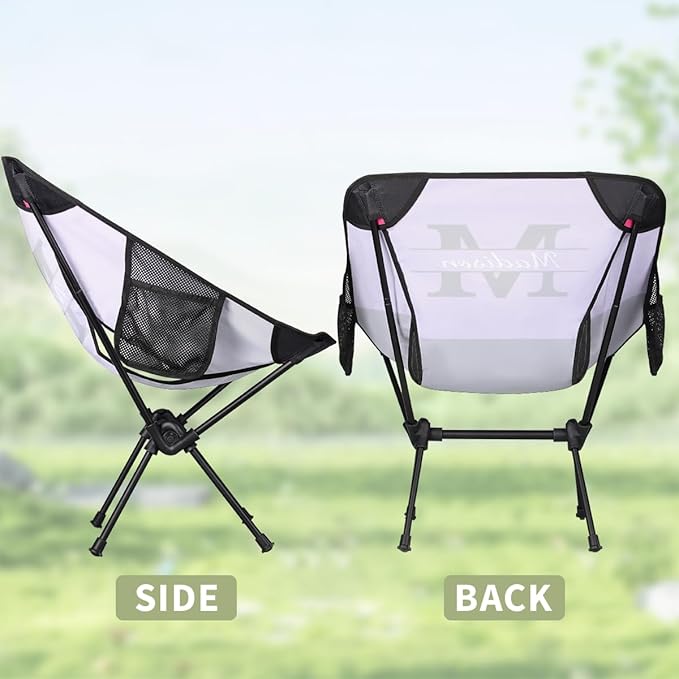 Personalized Camping Chair Portable Backpacking Chair Custom Folding Camp Chairs with Name Initials Customized Lightweight Compact Outdoor Chairs